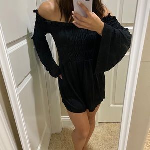 ASOS Off shoulder rouched romper
